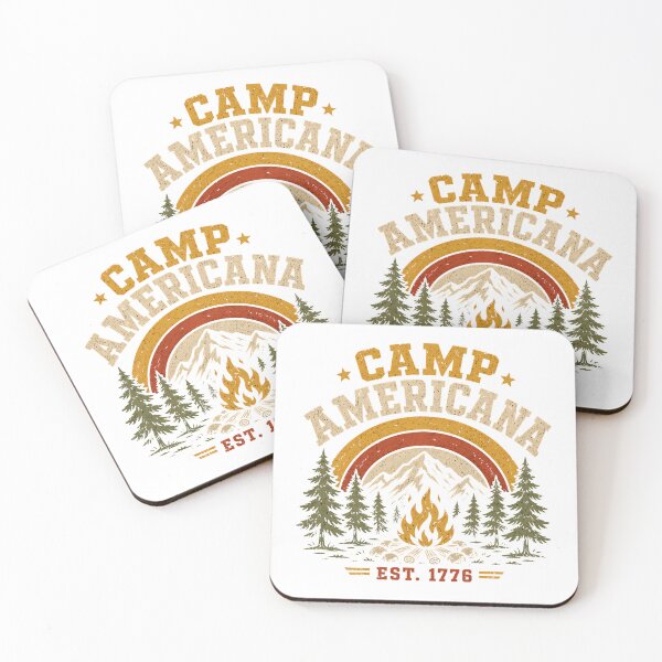 Item preview, Vintage Camp Americana 1776 Retro Patriotic Camping designed and sold by chattsuede.