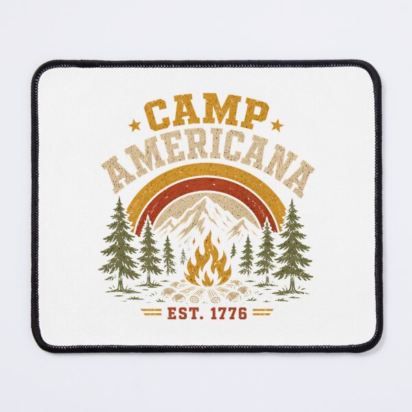 Item preview, Vintage Camp Americana 1776 Retro Patriotic Camping designed and sold by chattsuede.