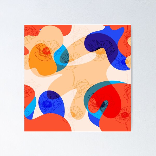 Item preview, Modern Abstract Confetti Shapes Pattern designed and sold by VirtuallyCreativ .
