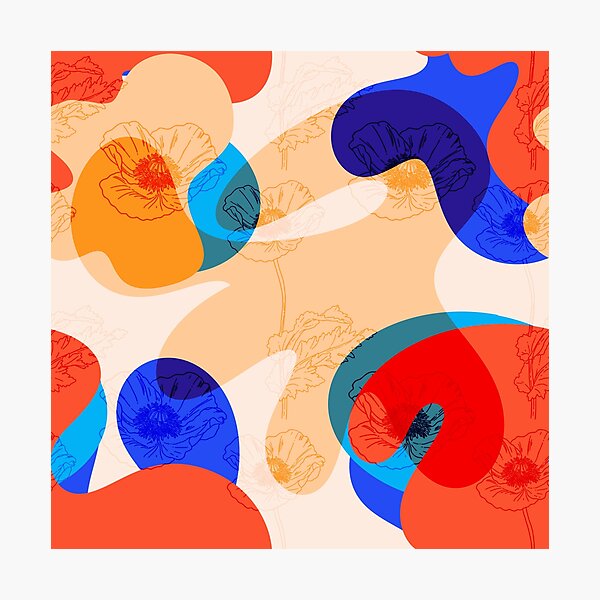 Item preview, Modern Abstract Confetti Shapes Pattern designed and sold by VirtuallyCreativ .