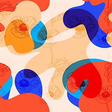 Artwork thumbnail, Modern Abstract Confetti Shapes Pattern by VirtuallyCreativ