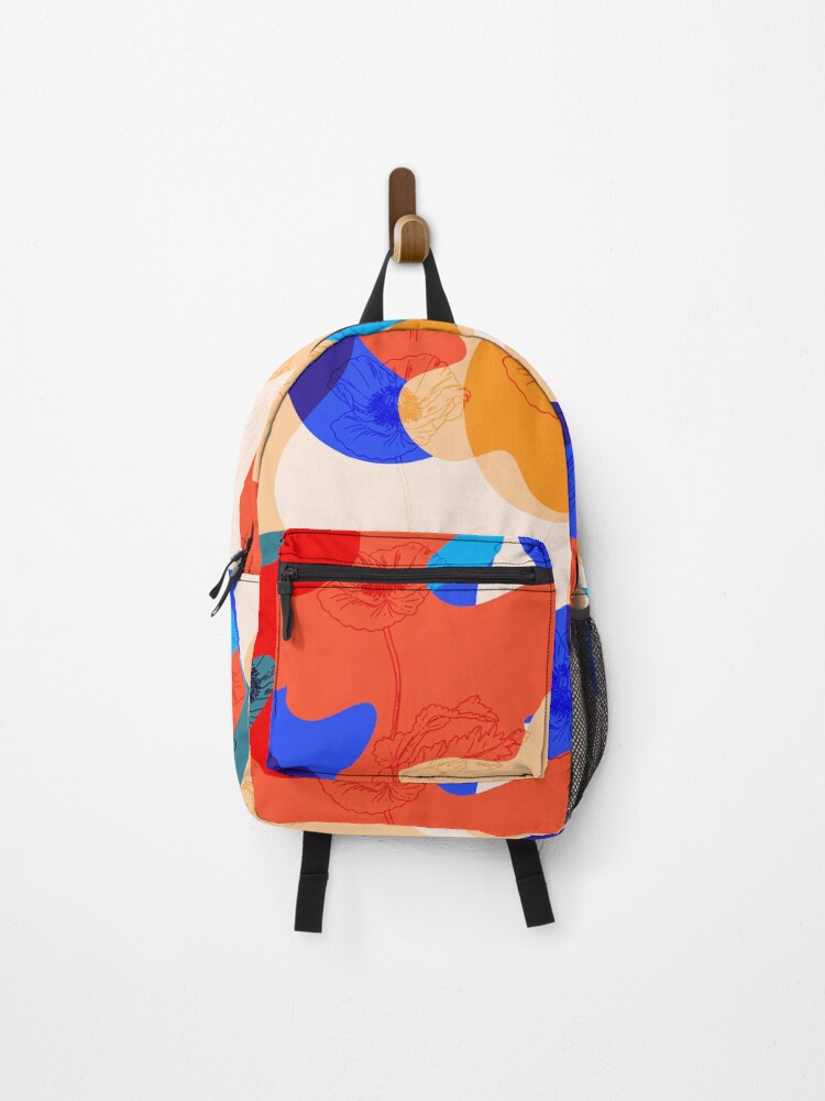 Thumbnail 1 of 3, Backpack, Modern Abstract Confetti Shapes Pattern designed and sold by VWMShop.