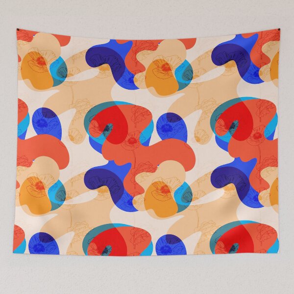 Item preview, Modern Abstract Confetti Shapes Pattern designed and sold by VirtuallyCreativ .