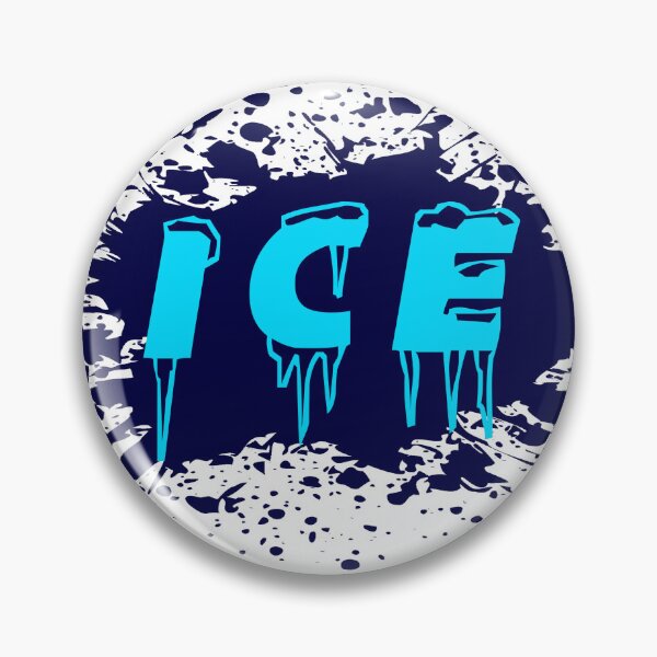 Item preview, Ice Graffiti Street Art Typography Blue Drip Lettering Design designed and sold by PixelParinda.