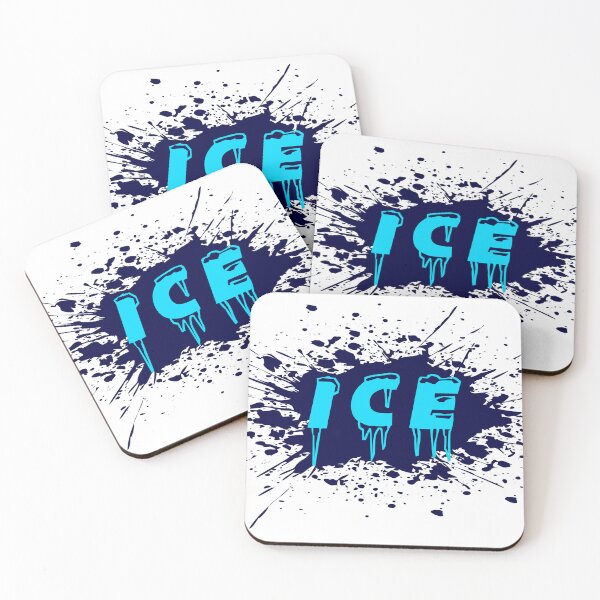 Item preview, Ice Graffiti Street Art Typography Blue Drip Lettering Design designed and sold by PixelParinda.