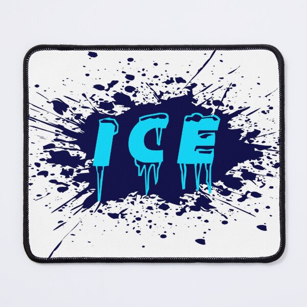 Item preview, Ice Graffiti Street Art Typography Blue Drip Lettering Design designed and sold by PixelParinda.