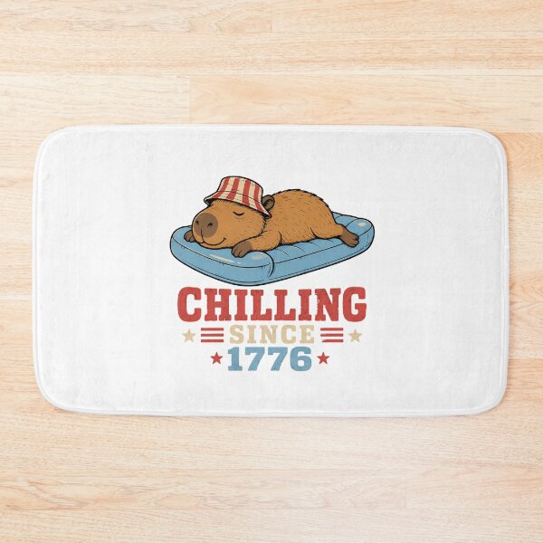 Item preview, Chilling Since 1776 Capybara Retro Patriotic Summer designed and sold by chattsuede.