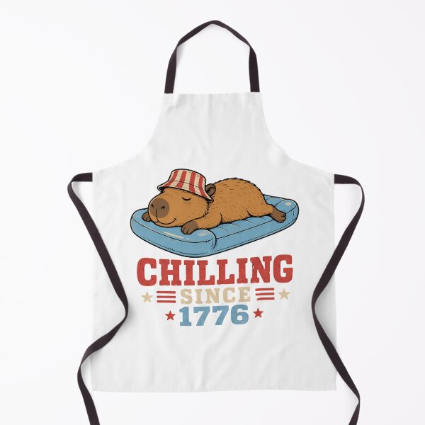 Item preview, Chilling Since 1776 Capybara Retro Patriotic Summer designed and sold by chattsuede.