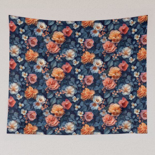 Item preview, Moody Vintage Rose Garden Seamless Pattern designed and sold by NTGUILTY.