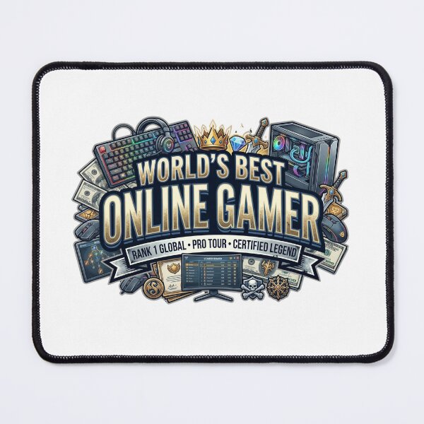 Item preview, World's Best Online Gamer Rank 1 Legend designed and sold by CdnVeteranGraphics .