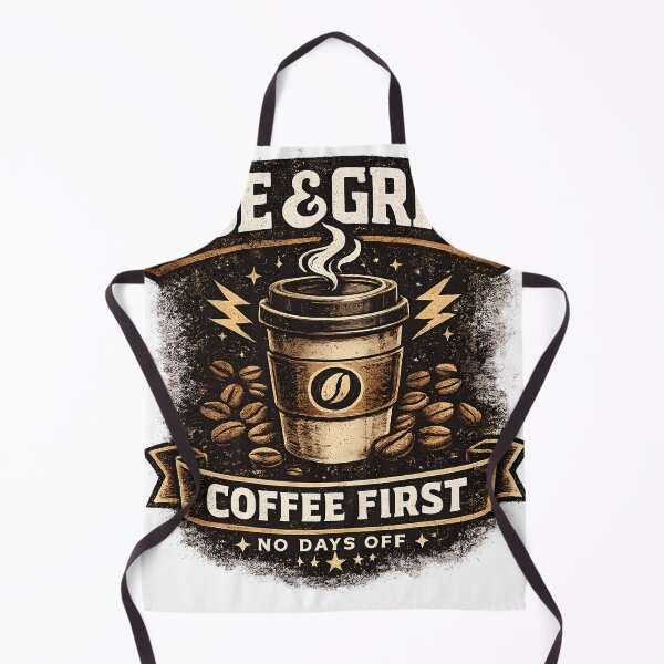 Item preview, Rise And Grind Coffee First No Days Off Vintage Coffee Lover Design designed and sold by batoot1.