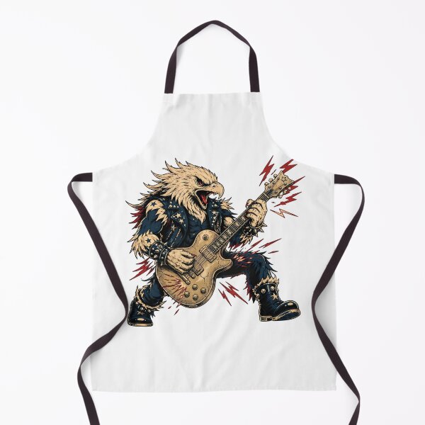 Item preview, Heavy Metal Eagle Guitarist Shredding Rock Mascot designed and sold by chattsuede.