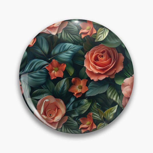 Item preview, Moody Camellia and Rose Botanical Pattern designed and sold by NTGUILTY.