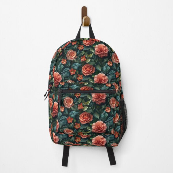 Item preview, Moody Camellia and Rose Botanical Pattern designed and sold by NTGUILTY.
