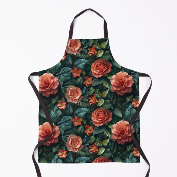 Item preview, Moody Camellia and Rose Botanical Pattern designed and sold by NTGUILTY.