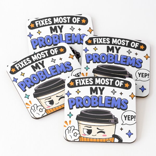 Item preview, Coffee Fixes Most Of My Problems Funny Coffee Quote designed and sold by Gift Phrase Studio.
