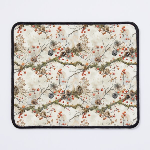 Item preview, Watercolor Forest Cones and Moss Pattern designed and sold by NTGUILTY.