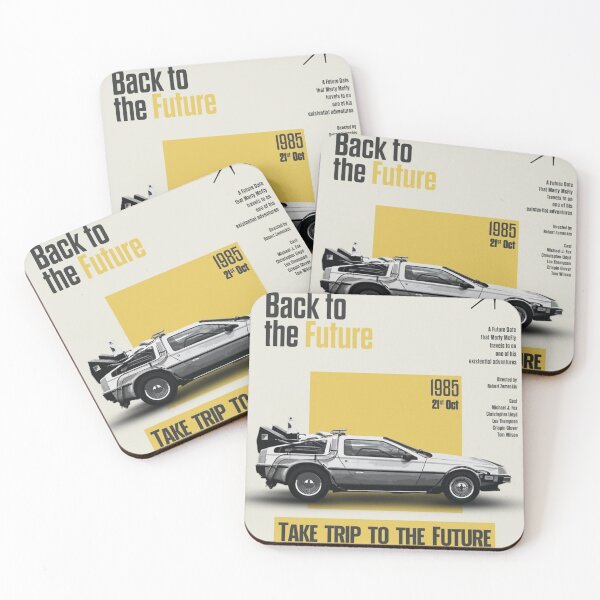 Item preview, Back to the Future Vintage: Retro 80s Time Machine Sci-Fi Fan Art designed and sold by benja-08.