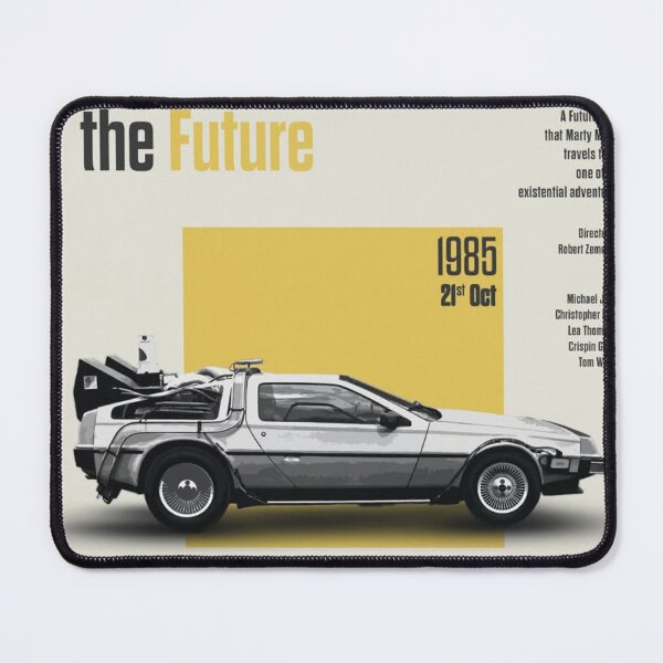 Item preview, Back to the Future Vintage: Retro 80s Time Machine Sci-Fi Fan Art designed and sold by benja-08.