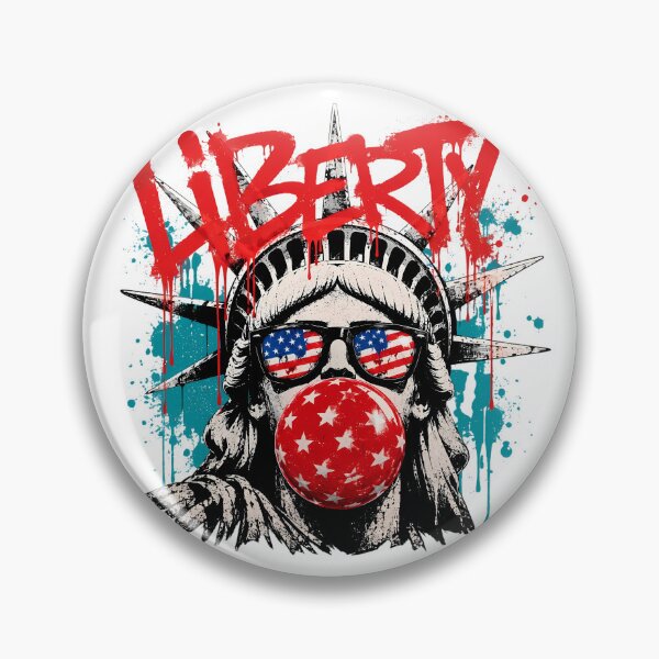 Item preview, Grunge Statue Of Liberty Bubblegum Liberty Patriot designed and sold by chattsuede.