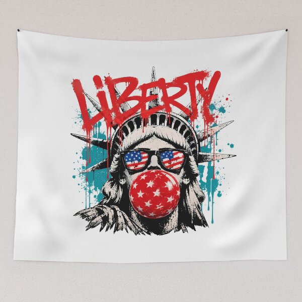 Item preview, Grunge Statue Of Liberty Bubblegum Liberty Patriot designed and sold by chattsuede.