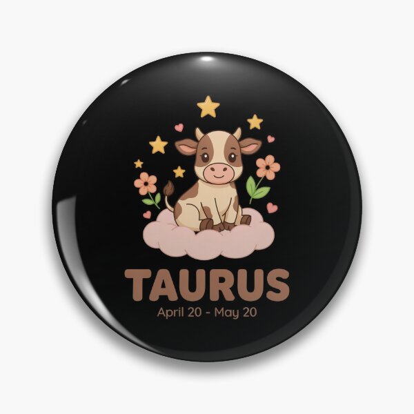 Item preview, Cute Taurus Zodiac Sign Kawaii Cow | Taurus Birthday Astrology Gift designed and sold by Cool-cat-art.