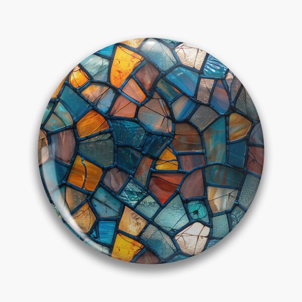 Item preview, Broken Stained Glass Mosaic Seamless Pattern designed and sold by NTGUILTY.