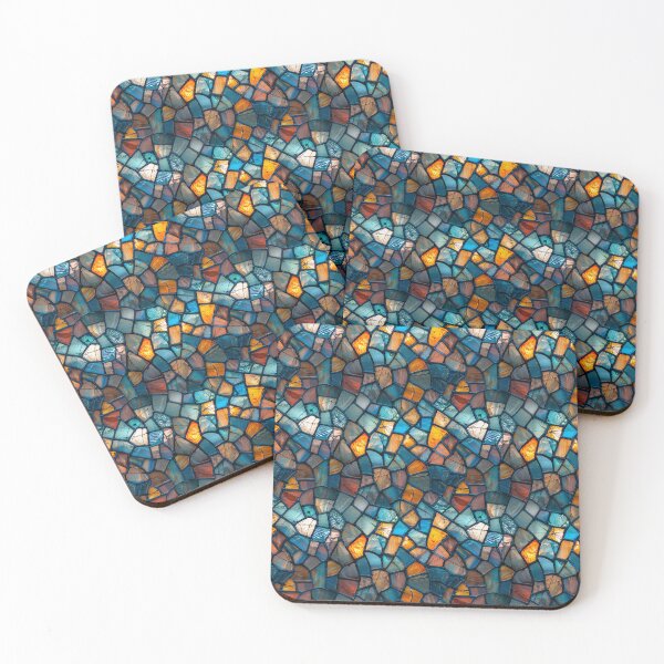 Item preview, Broken Stained Glass Mosaic Seamless Pattern designed and sold by NTGUILTY.