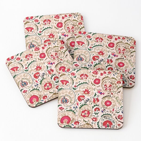 Item preview, Uzbekistan Suzani Floral Pattern designed and sold by Vicky Brago-Mitchell®.