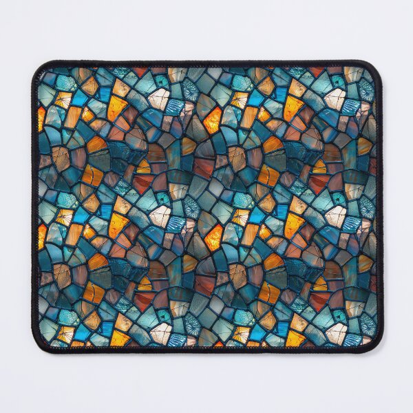Item preview, Broken Stained Glass Mosaic Seamless Pattern designed and sold by NTGUILTY.