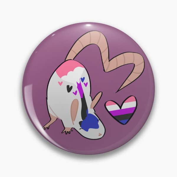 Item preview, Genderfluid Pride Rat designed and sold by staticshops.