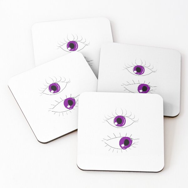 Item preview, Space style purple eyes drawing designed and sold by Mermaso Art.