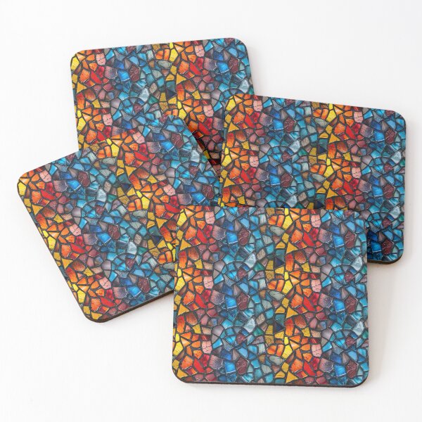 Item preview, Vibrant Stained Glass Kaleidoscope Mosaic Pattern designed and sold by NTGUILTY.