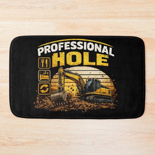 Item preview, Professional Hole – Heavy Equipment Operator Vintage Excavator Design designed and sold by kakmi-art.