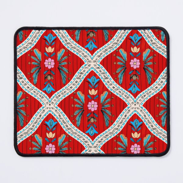 Item preview, Ornamental Boho Tile Pattern in Coral and Pink designed and sold by VirtuallyCreativ .