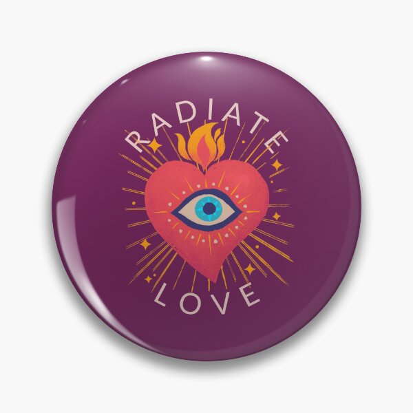 Item preview, Radiate Love Esoteric Sacred Heart Eye Flame T-Shirt designed and sold by WellspringXflow.