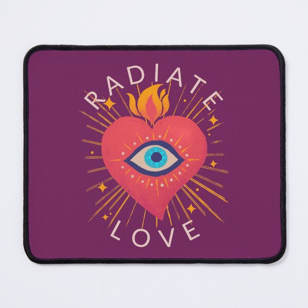 Item preview, Radiate Love Esoteric Sacred Heart Eye Flame T-Shirt designed and sold by WellspringXflow.