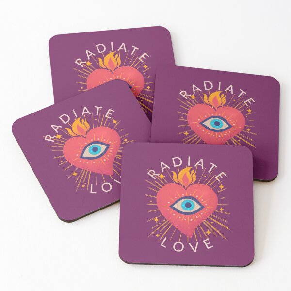 Item preview, Radiate Love Esoteric Sacred Heart Eye Flame T-Shirt designed and sold by WellspringXflow.