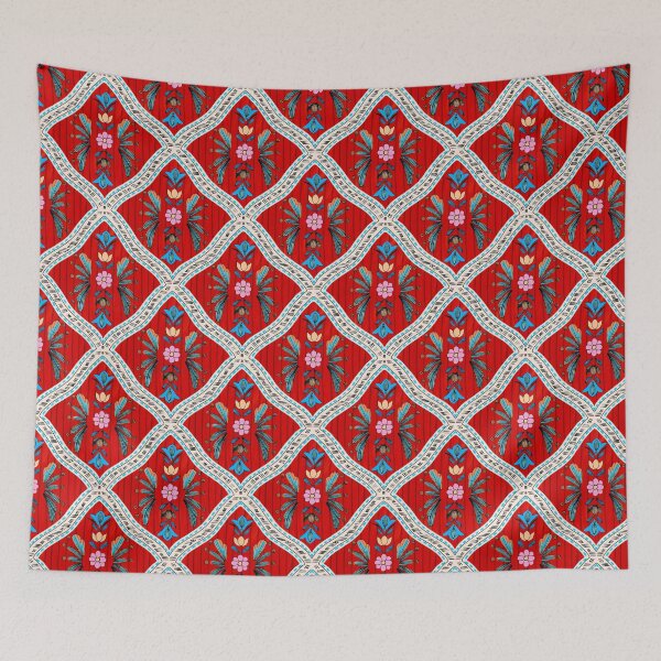 Item preview, Ornamental Boho Tile Pattern in Coral and Pink designed and sold by VirtuallyCreativ .