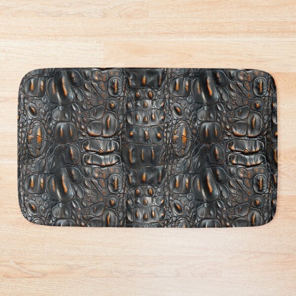 Item preview, Luxury Black Crocodile Leather Seamless Texture designed and sold by NTGUILTY.