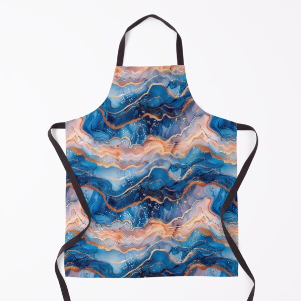 Item preview, Luxury Blue Liquid Marble Foil Pattern designed and sold by NTGUILTY.