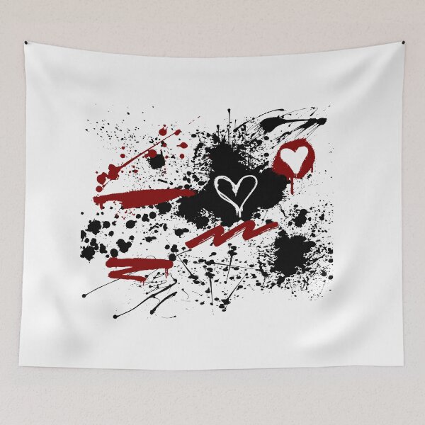 Item preview,  Ink Splatter Heart Grunge Art Dark Romance Alternative Aesthetic designed and sold by alizye.
