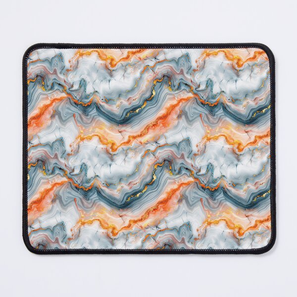 Item preview, Luxury Orange Foil Liquid Marble Pattern designed and sold by NTGUILTY.