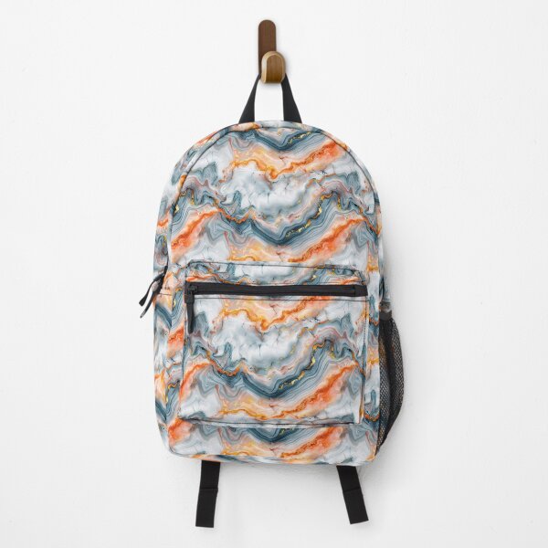 Item preview, Luxury Orange Foil Liquid Marble Pattern designed and sold by NTGUILTY.
