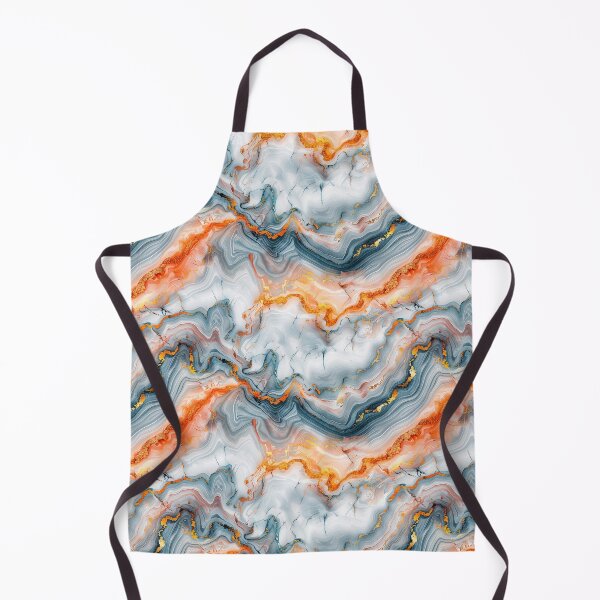 Item preview, Luxury Orange Foil Liquid Marble Pattern designed and sold by NTGUILTY.