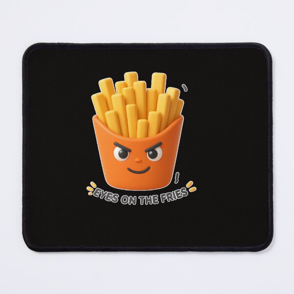 Item preview, Eyes On The Fries Cute 3D French Fries Pun designed and sold by thazinart.