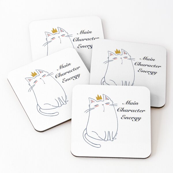Item preview, Main Character Energy Cute Crowned Cat Illustration designed and sold by BeeandKiwi.