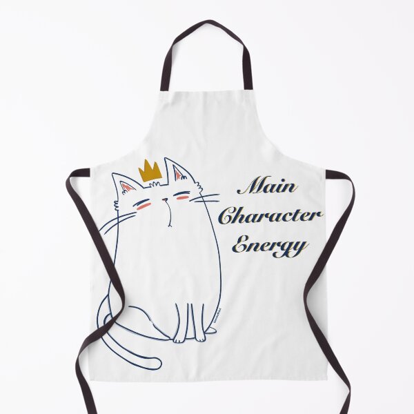 Item preview, Main Character Energy Cute Crowned Cat Illustration designed and sold by BeeandKiwi.