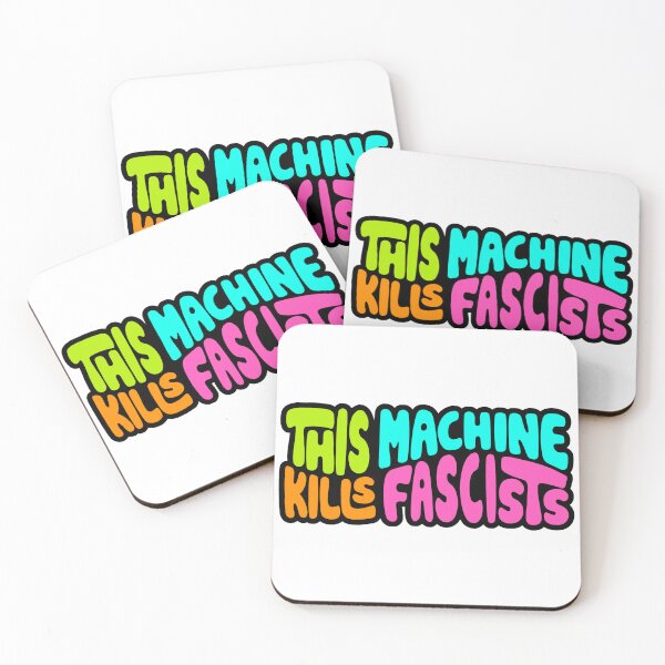 Item preview, This Machine Kills Fascists Word Art designed and sold by Unhinged Heather.