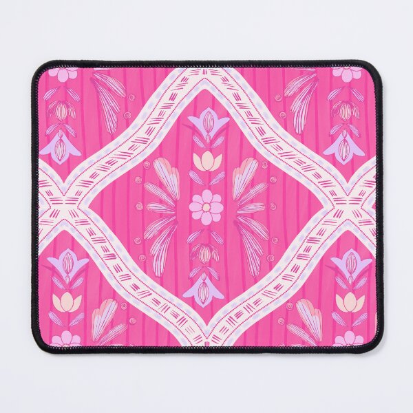Item preview, Ornamental Boho Tile Pattern in Coral and Pink designed and sold by VirtuallyCreativ .